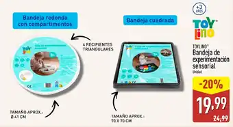 ALDI TOYLINO Bandeja de experimentación sensorial oferta