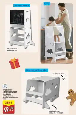 ALDI HOME CREATION Torre multifunción con pizarra oferta