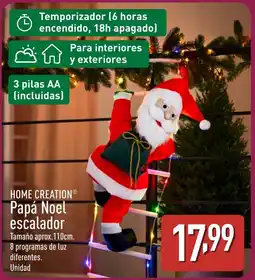 ALDI HOME CREATION Papá Noel escalador oferta