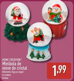ALDI HOME CREATION Minibola de nieve de cristal oferta