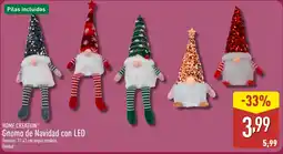 ALDI HOME CREATION Gnomo de Navidad con LED oferta