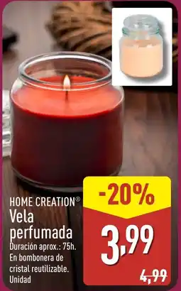 ALDI HOME CREATION Vela perfumada oferta