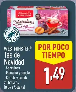 ALDI WESTMINSTER Tés de Navidad oferta
