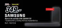 MediaMarkt SAMSUNG Barra de sonido HW-Q600F/ZF oferta