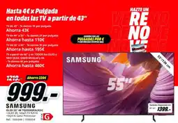 MediaMarkt SAMSUNG OLED 55" 4K TQ55S85FAUXXC oferta