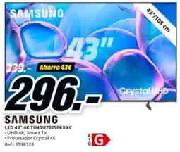 MediaMarkt SAMSUNG LED 43" 4K TU43U7025FKXXC oferta