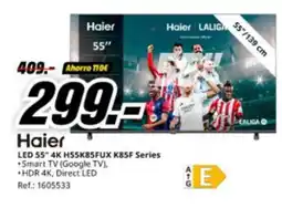 MediaMarkt HAIER LED 55" 4K H55K85FUX K85F Series oferta