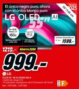 MediaMarkt LG OLED 55" 4K OLED55C55LA oferta