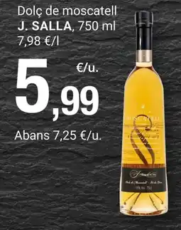BonpreuEsclat J. SALLA Dolç de moscatell oferta