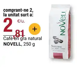 BonpreuEsclat NOVELL Cafè en gra natural oferta