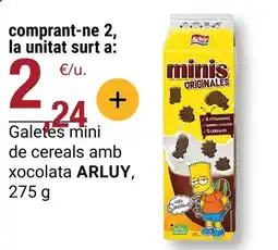 BonpreuEsclat ARLUY Galetes mini de cereals amb xocolata oferta