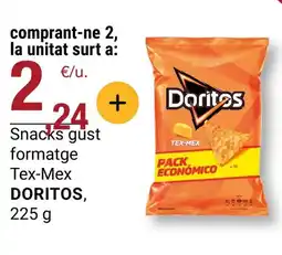 BonpreuEsclat DORITOS Snacks gust formatge Tex-Mex oferta