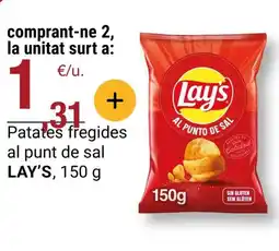 BonpreuEsclat LAY'S Patates fregides al punt de sal oferta