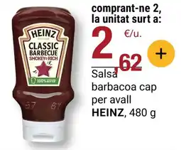 BonpreuEsclat HEINZ Salsa barbacoa cap per avall oferta