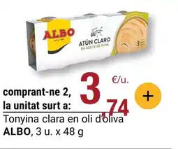 BonpreuEsclat ALBO Tonyina clara en oli d'oliva oferta