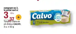 BonpreuEsclat CALVO Tonyina clara en oli d'oliva oferta
