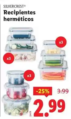 Ocine Silvercrest - recipientes herméticos oferta