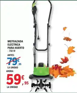 E.Leclerc Motoazada eléctrica para huerto oferta