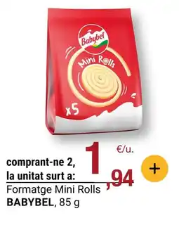 BonpreuEsclat BABYBEL Formatge Mini Rolls oferta