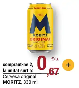 BonpreuEsclat MORITZ Cervesa original oferta
