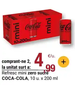 BonpreuEsclat COCA-COLA Refresc mini zero sucre oferta