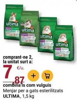 BonpreuEsclat ULTIMA Menjar per a gats esterilitzats oferta