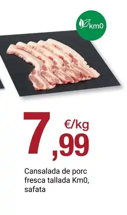 BonpreuEsclat Cansalada de porc fresca tallada Km0, oferta