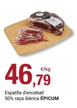 BonpreuEsclat ÉPICUM Espatlla d'enceball 50% raça ibèrica oferta