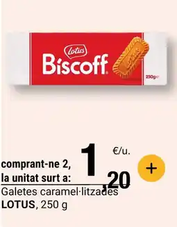 BonpreuEsclat LOTUS Galetes caramel·litzades oferta