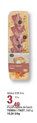 BonpreuEsclat TERRA I TAST Pizza xapata de bacó oferta