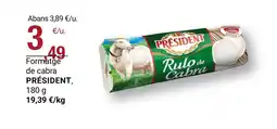 BonpreuEsclat PRÉSIDENT Formatge de cabra oferta