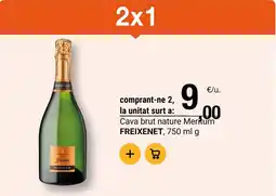 BonpreuEsclat FREIXENET Cava brut nature Meritum oferta