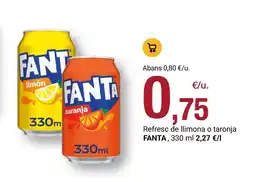 BonpreuEsclat FANTA Refresc de llimona o taronja oferta