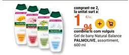 BonpreuEsclat PALMOLIVE Gel de bany Natural Balance assortiment oferta