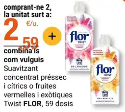 BonpreuEsclat FLOR Suavitzant concentrat préssec i cítrics o fruites vermelles i exòtiques Twist oferta