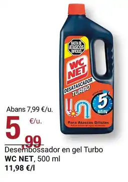 BonpreuEsclat WC NET Desembossador en gel Turbo oferta