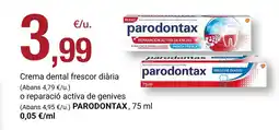 BonpreuEsclat PARODONTAX Crema dental frescor diària o reparació activa de genives oferta