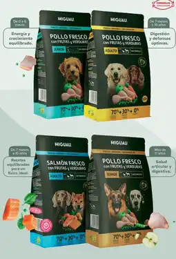 Carrefour MIGUAU Alimento seco para perros de pollo o salmón fresco con frutas y verduras oferta