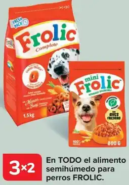 Carrefour FROLIC En todo el alimento semihúmedo para perros oferta