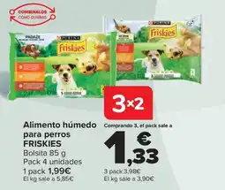 Carrefour FRISKIES Alimento húmedo para perros oferta