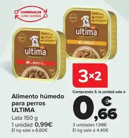 Carrefour ULTIMA Alimento húmedo para perros oferta