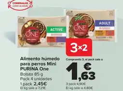 Carrefour PURINA One Alimento húmedo para perros Mini oferta