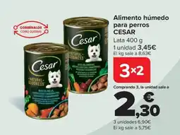 Carrefour CESAR Alimento húmedo para perros oferta