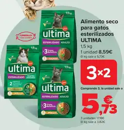 Carrefour ULTIMA Alimento seco para gatos esterilizados oferta