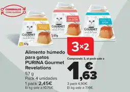 Carrefour PURINA Gourmet Alimento húmedo para gatos Revelations oferta
