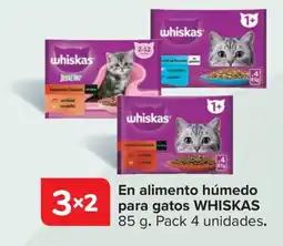 Carrefour WHISKAS En alimento húmedo para gatos oferta