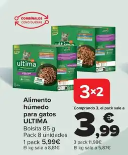 Carrefour ULTIMA Alimento húmedo para gatos oferta