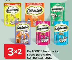 Carrefour CATISFACTIONS En todos los snacks secos para gatos oferta