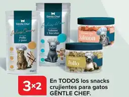 Carrefour GENTLE CHEF En todos los snacks crujientes para gatos oferta