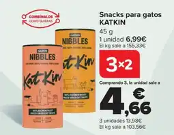 Carrefour KATKIN Snacks para gatos oferta